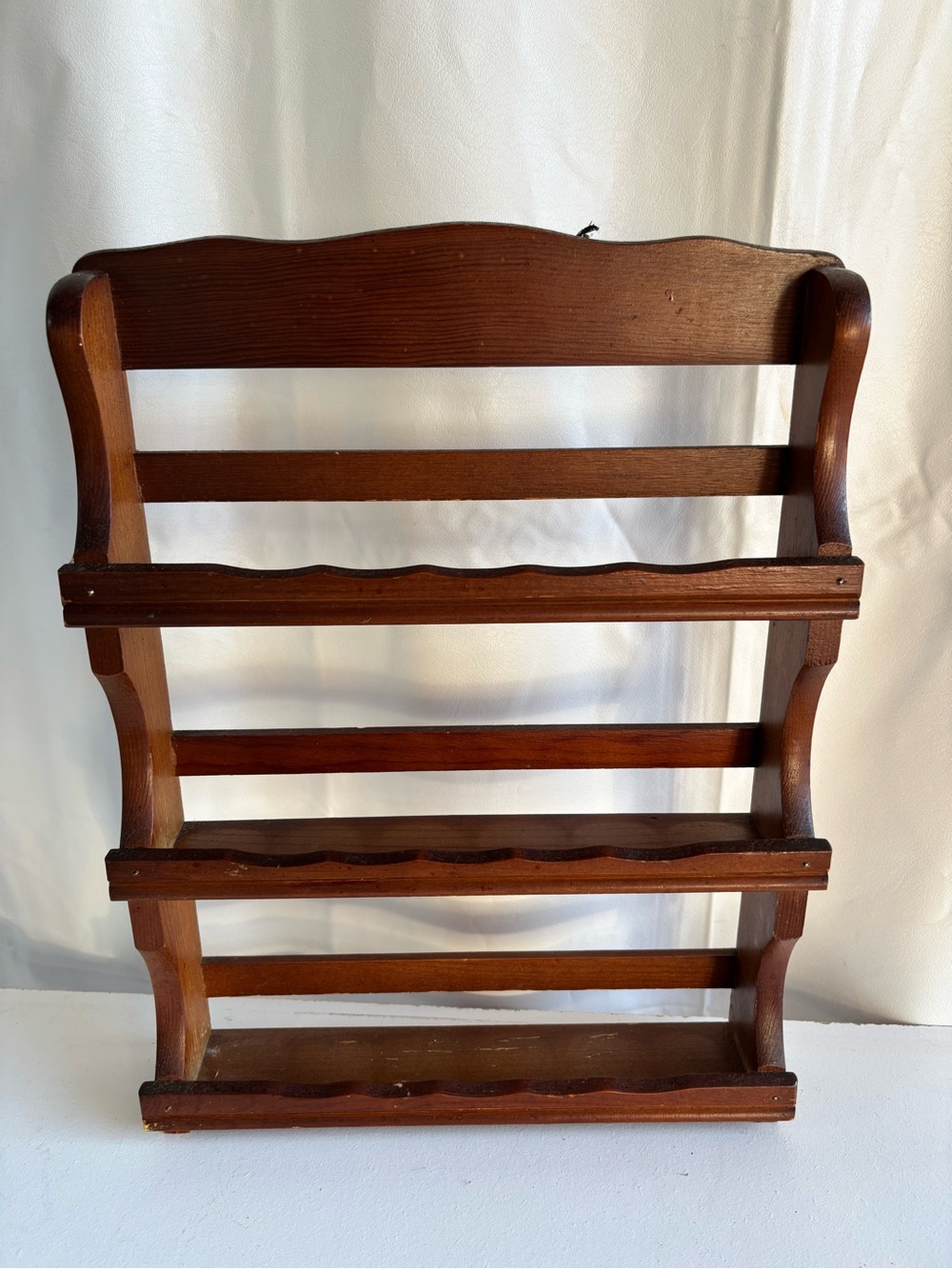 Vintage wooden spice rack